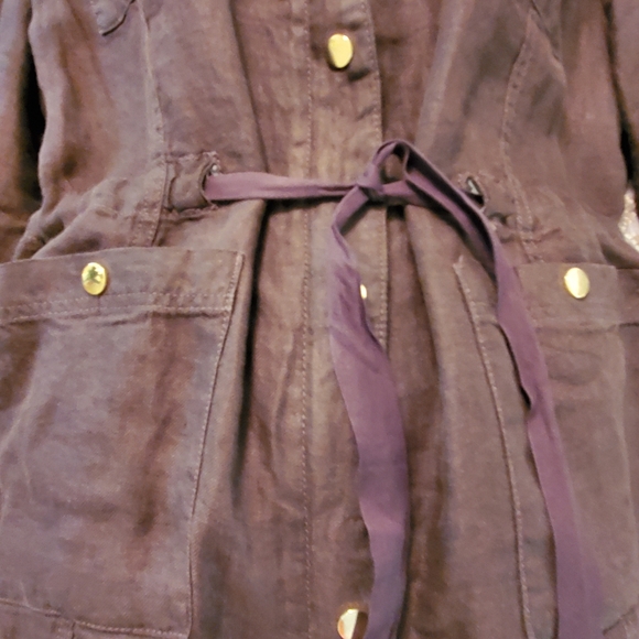 Brown Linen Jacket - Picture 4 of 8